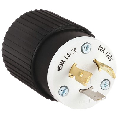 VOLTEC 20 AMP Twist Lock Plug, Male 12-00229B