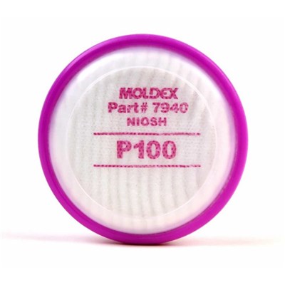 MOLDEX P100 High Efficiency Filter, 2 pk MO-7940