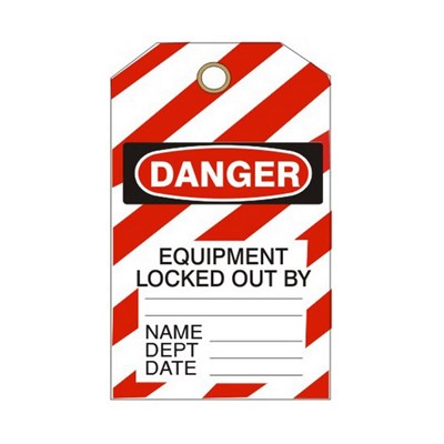 ACCUFORM Tagboard Danger Equipment Lockout Tag, 25 pk TB-147