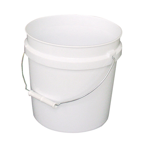 LEAKTITE 2 Gal. White Plastic Bucket 002G01WH020