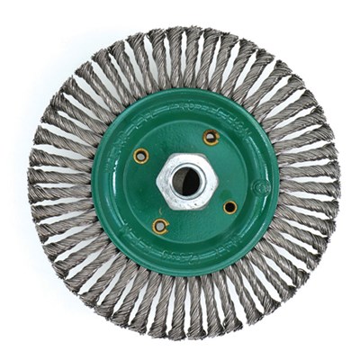 WEILER 6 in Stainless Steel Stringer Bead Wire Wheel 08786
