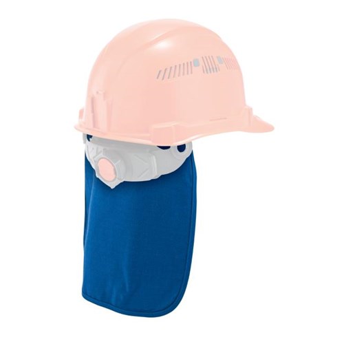 ERGODYNE Chill-Its 6717 Evaporative Cooling Hard Hat Liner Pad w/ Neck Shade, Blue ER-12336