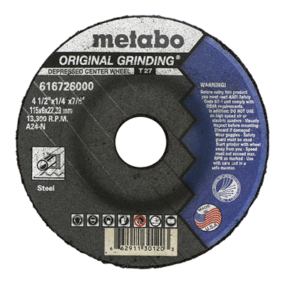 METABO 4-1/2 in x 1/4 in x 7/8 in Grinding Wheel 16726