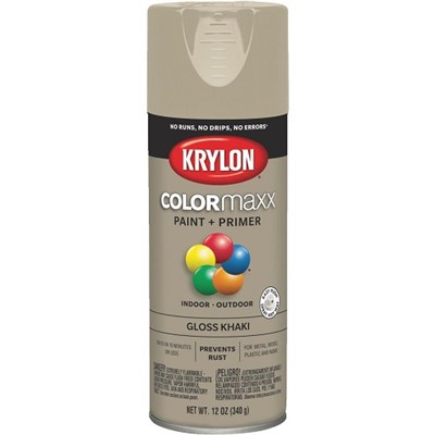 KRYLON Khaki Spray Paint/Primer Can, 12 oz 17118