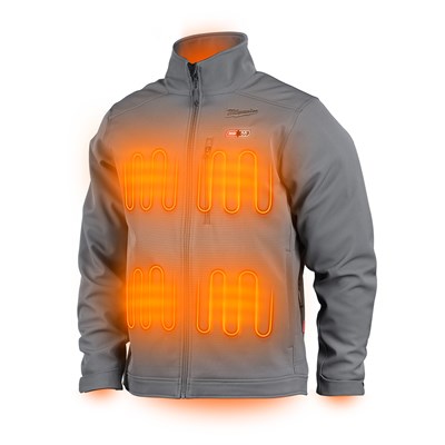 MILWAUKEE M12™ Heated TOUGHSHELL™ Jacket Kit, Gray, Large 204G-21L