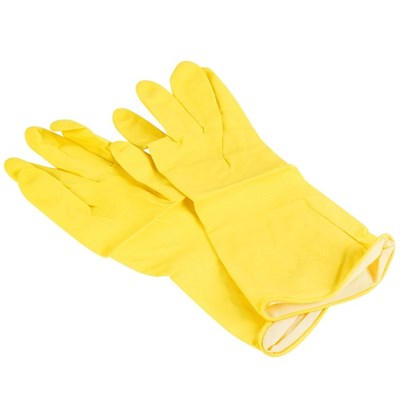 PIP Yellow Flocked Latex Gloves, Pair 2312-10