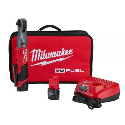 MILWAUKEE M12™ FUEL™ 3/8 in Ratchet Kit with Charger and 2 Batteries 2557-22