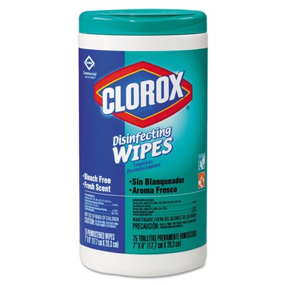 CLOROX Disinfectant Wipes, Fresh Scent, Can 271303