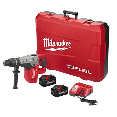 MILWAUKEE M18™ FUEL™ 1-9/16 in SDS Max Rotary Hammer Drill Kit with Charger and (2) Batteries 2717-22HD