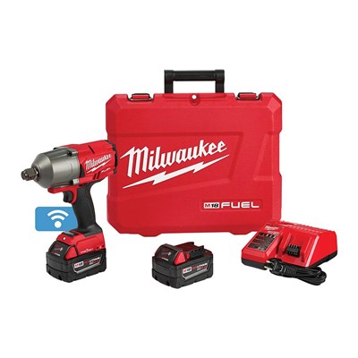 MILWAUKEE M18 FUEL™ 3/4 in High Torque Impact Wrench ONE-KEY™ Kit with Friction Ring, Charger and 2 Batteries 2864-22