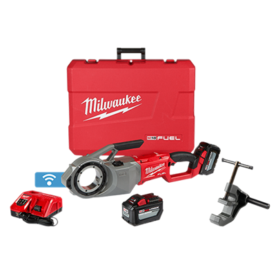 MILWAUKEE M18 FUEL™ Pipe Threader ONE-KEY™ Kit with Charger and 2 Batteries 2874-22HD