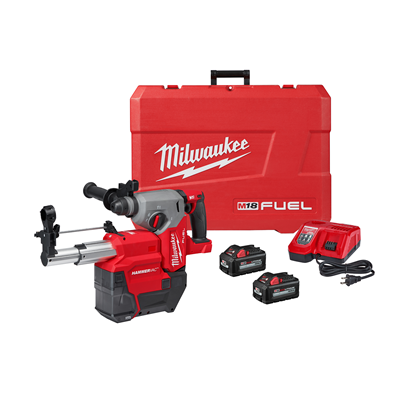 MILWAUKEE M18 FUEL™ 1 in SDS Plus Rotary Hammer Kit with Dust Extractor 2912-22DE