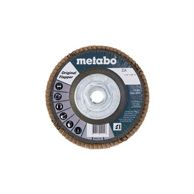 METABO 4-1/2 in x 5/8-11 in 40 Grit Flap Disc, Type 27 29464