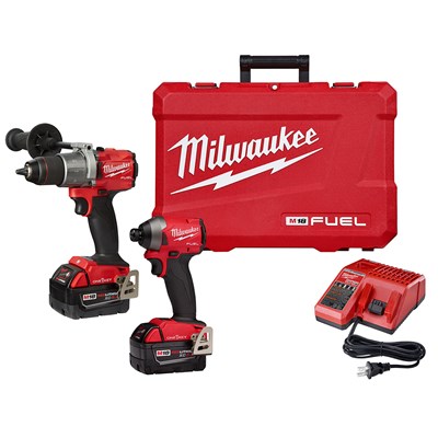 MILWAUKEE M18 FUEL™ 2-Tool Hammer Drill and Impact Driver Combo Kit with ONE-KEY™ 2996-22