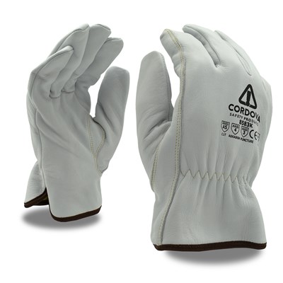 CORDOVA SAFETY PRODUCTS Leather Drivers Glove, Kevlar Lined, 2X-Large 3601K-XXL