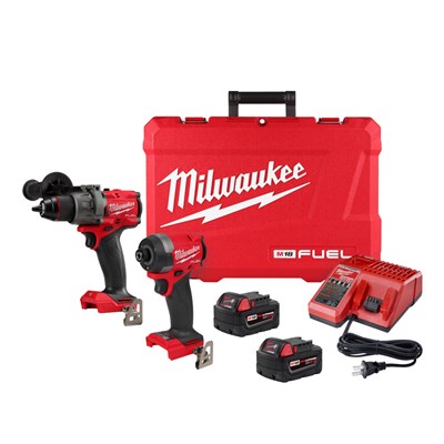 MILWAUKEE M18 FUEL 1/2 in Hammer Drill, M18 FUEL 1/4 in Hex Impact Driver Combo Kit 3697-22