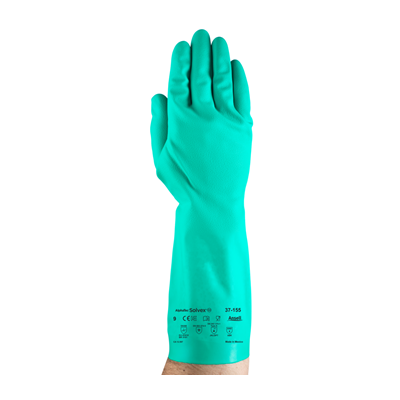 ANSELL AlphaTec Solvex Chemical Gloves, X-Large 37-155-11