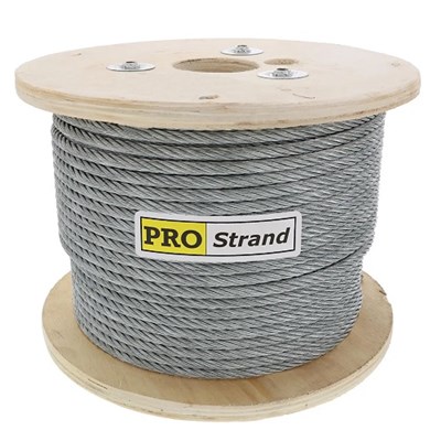 DD SLING & SUPPLY 3/8 in x 500 ft Galvanized Aircraft Cable 3/8X500FTWR