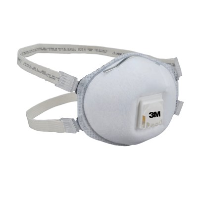 3M N95 Particulate Respirator with Faceseal and Nuisance Level Organic Vapor Relief, 10 per Box 3M-8214