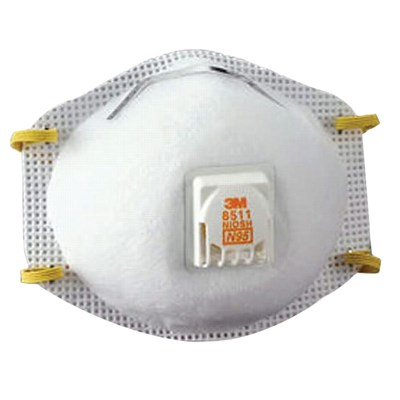 3M N95 Particulate Respirator with Cool Flow™ Exhalation Valve, 10 per Box 3M-8511