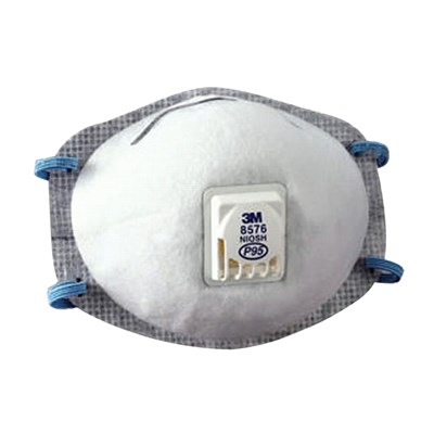 3M P95 Particulate Respirator with Nuisance Level Acid Gas Relief, 10 per Box 3M-8576