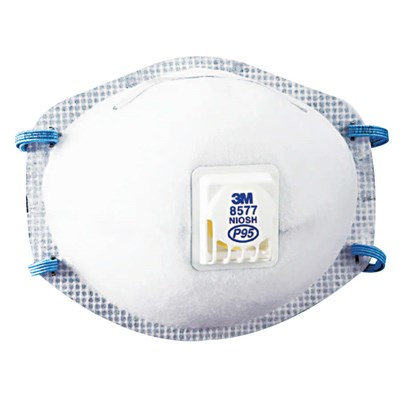 3M P95 Particulate Respirator with Nuisance Level Organic Vapor Relief, 10 per Box 3M-8577