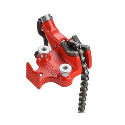 RIDGID #BC210 Top Screw Bench Chain Vise, 1/8 in - 2-1/2 in Pipe Capacity 40185