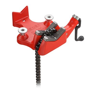 RIDGID #BC810 Top Screw Bench Chain Vise, 1/2 in - 8 in Pipe Capacity 40215