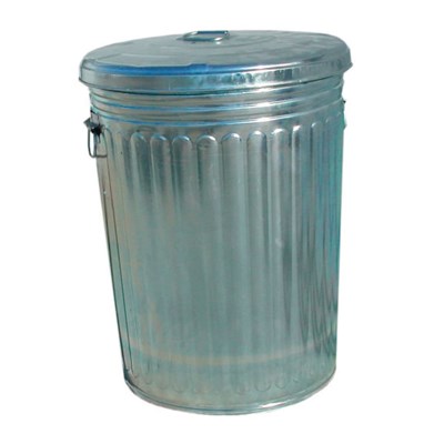 MAGNOLIA BRUSH 30 Gal Galvanized Trash Can with Lid 455-30G