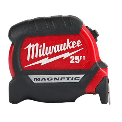 MILWAUKEE 25 ft Compact Wide Blade Magnetic Tape Measures 48-22-0325