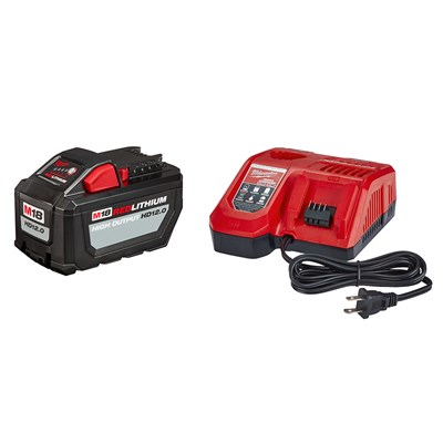 MILWAUKEE M18 REDLITHIUM™ HIGH OUTPUT™ HD12.0 Battery Pack with Rapid Charger 48-59-1200