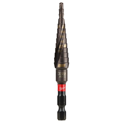MILWAUKEE #1 Step Drill Bit, 1/8 in - 1/2 in, Impact 48-89-9241