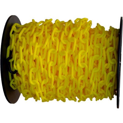 MR. CHAIN 2 in Yellow Plastic Safety Chain, 1000 ft 500-Y