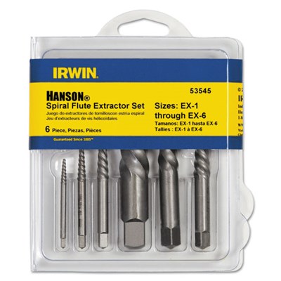 IRWIN 6 pc Screw Extractor Set 53545