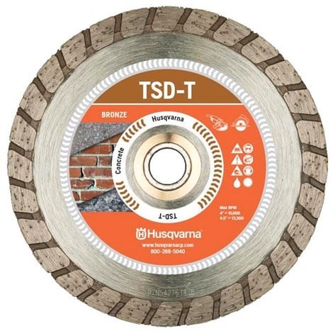 HUSQVARNA 4-1/2 in TSD-T Dri Disc Concrete Diamond Blade 542761417