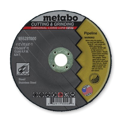METABO 4-1/2 in x 1/8 in x 5/8-11 in Grinding Wheel 55281