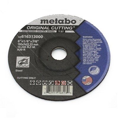 METABO 6 in x 1/8 in x 5/8-11 in Grinding Wheel 55313