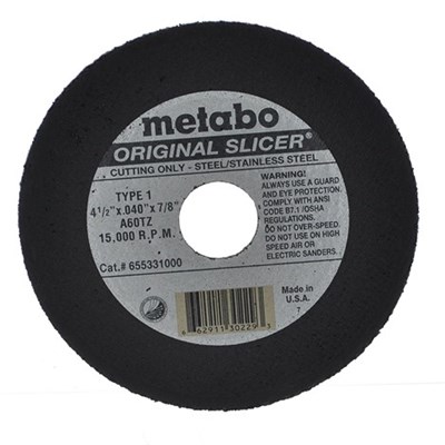METABO 4-1/2 in x .040 in x 7/8 in Cut-Off Wheel 55331