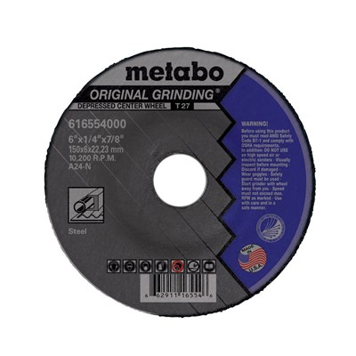 METABO 6 in x 1/4 in x 5/8-11 in Grinding Wheel 55554