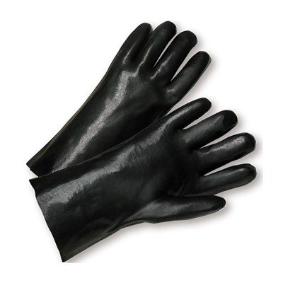 PIP 12 in PVC Dipped Glove with Interlock Liner & Smooth Finish 61-1027