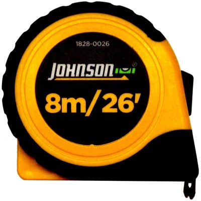 JOHNSON LEVEL 25 ft Metric/Inch Tape Measure 627IM