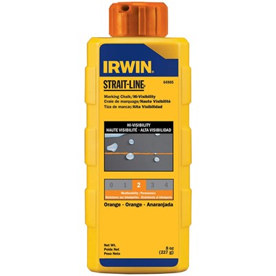 IRWIN Flourescent Orange Chalk, 8 oz 64905