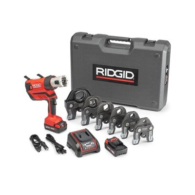 RIDGID RP 350 Cordless ProPress Tool Kit with Battery & Jaws, 1/2 in - 2 in 67053