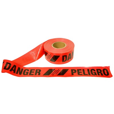 CORDOVA SAFETY PRODUCTS 3 in x 500 ft Reinforced Danger Tape 76-0604