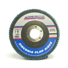 RANDOM PRODUCTS 6 in x 5/8-11 40 Grit Flap Disc, Type 27 76702H