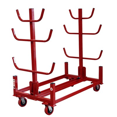 B & B PIPE TOOLS 8 Place Conduit Cart with 4 Wheels, No Floor 783317
