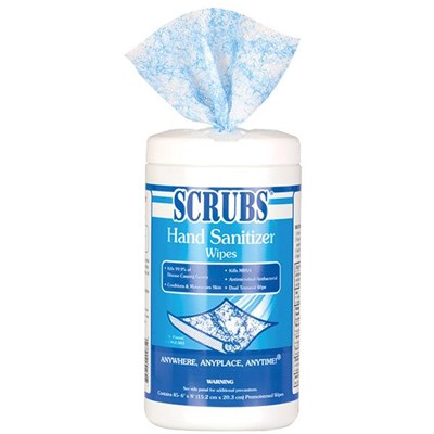 SCRUBS Sanitizing Wipes, 85 per Canister 903106GJ