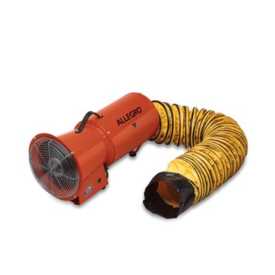 ALLEGRO INDUSTRIES 8 in Axial AC Blower with Canister and 25 ft Ducting 9514-25