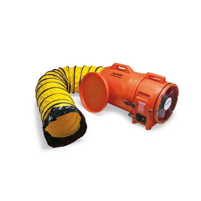 ALLEGRO INDUSTRIES 12 in Axial AC Plastic Blower with Canister and 25 ft Ducting 9543-25