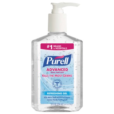 PURELL Instant Hand Sanitizer, 8 oz 9652-12